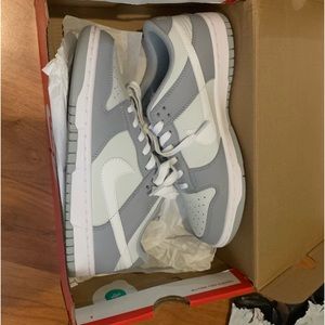 Pure platinum Nike low dunks (REPS)